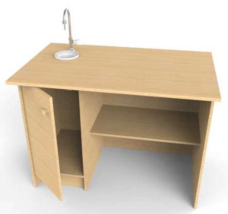 Стол демонстрационный для кабинета химии