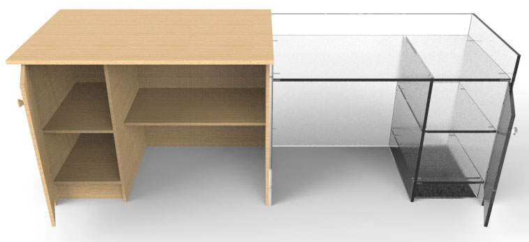 Стол демонстрационный для кабинета физики