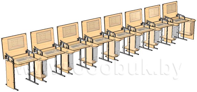компактный ряд индивидуальных рабочих мест