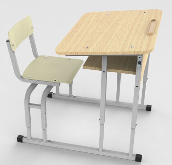 Парта одноместная. ПР-2м ВБ с регулируемыми параметрами<br />
