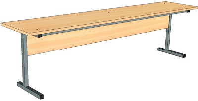 Скамья двух местная для обеденного стола школьной столовой