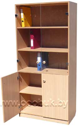 Шкаф для учебных пособий Ш-2с (со стеклом)