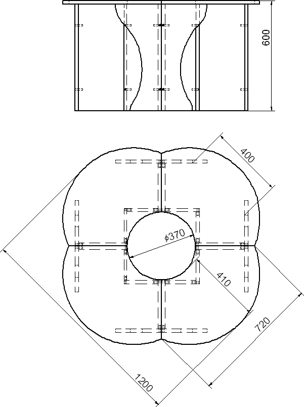 Размеры стеллажа «Ручеек»