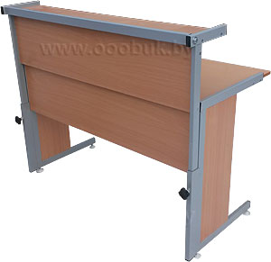 Стол лабораторный с бортиком и регулируемой по высоте полкой СУБ-6п