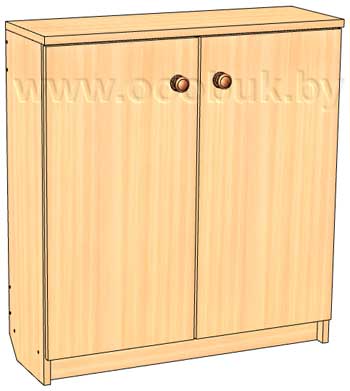 Тумба под доску боковая с полкой и дверьми ТДт